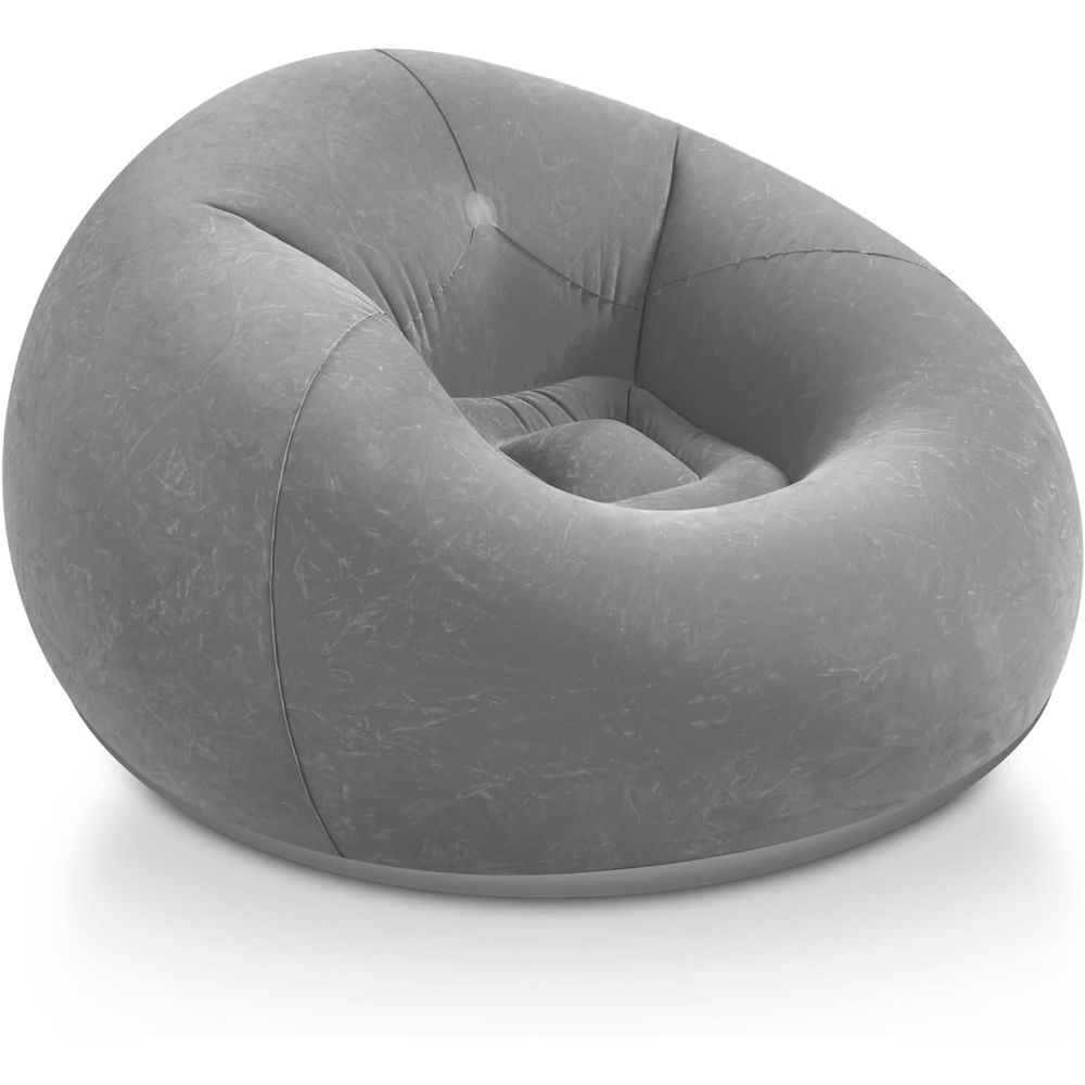Kids Outdoor Lounger Chair - Sillones Inflables Tipo Puff, Sofá Gris