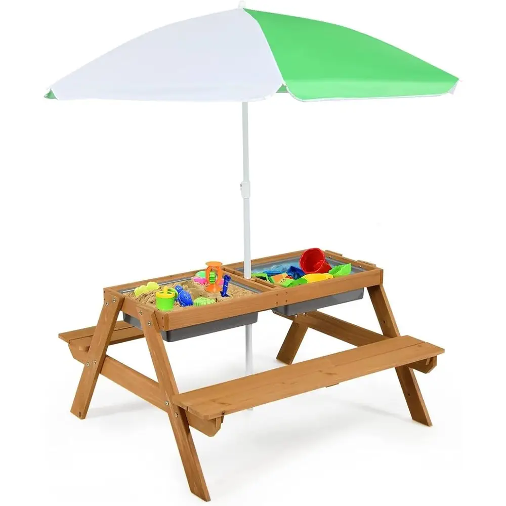 Kids Outdoor Umbrella - Mesa de Picnic 4 en 1