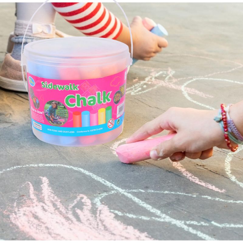 Kids Outdoor Chalkboard - Tiza de colores de acera Jumbo