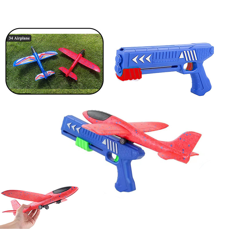 Kids Outdoor Xmas Gifts - Lanzador de avión de espuma para