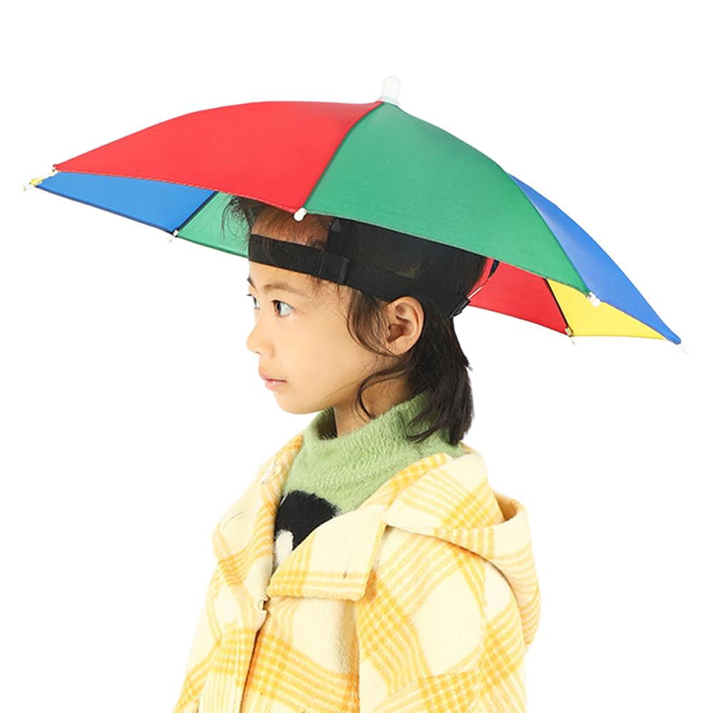 Kids Outdoor Umbrella - Sombrero con paraguas para niños, gorro