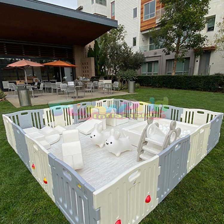 Kids Outdoor Fence - Parque Infantil de Plástico para Bebés,