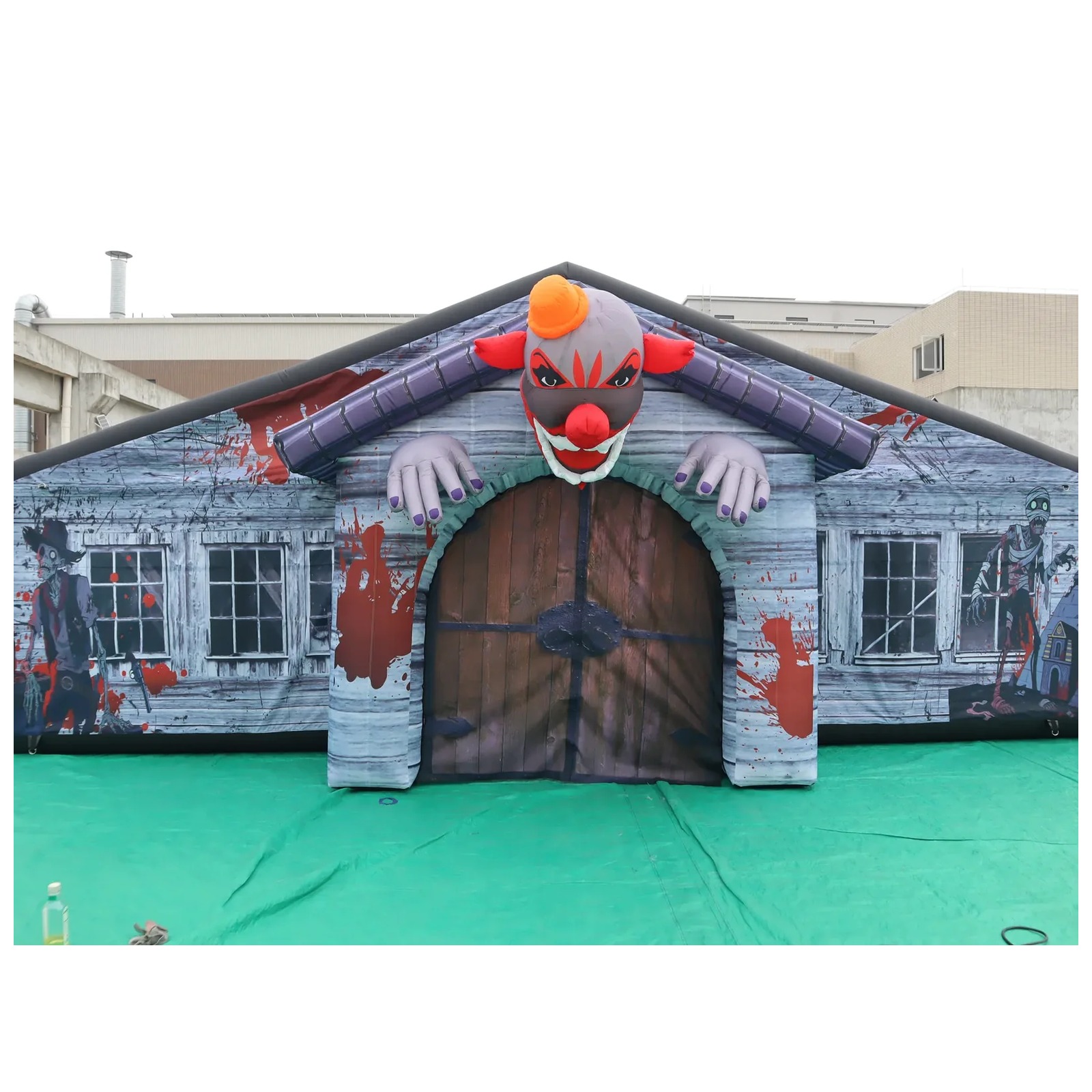Kids Outdoor Venues - Gran laberinto inflable con techo y