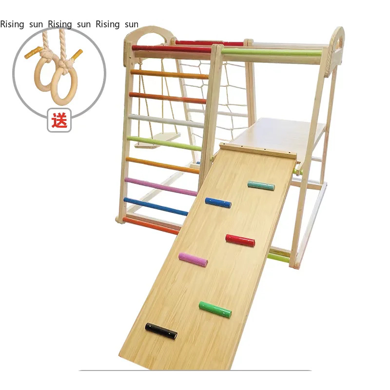 Kids Outdoor Wooden Climbing Frame - Estructura de Juego de Madera para