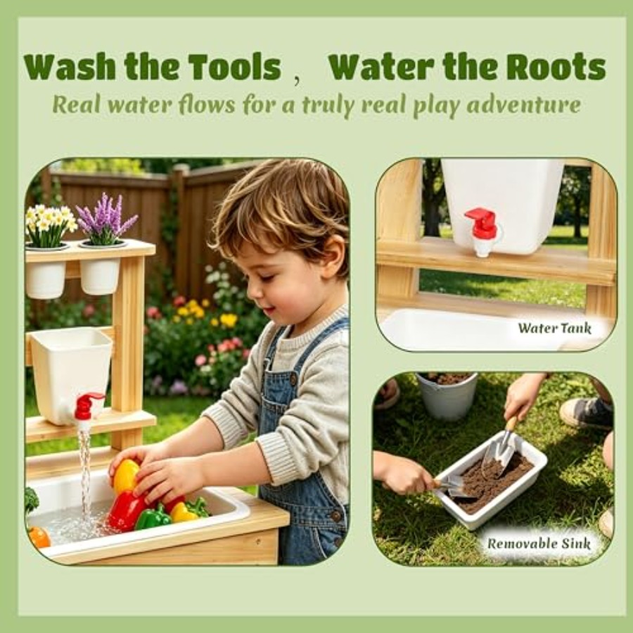 Banco de jardinería para niños - Kids Outdoor Chalkboard reseña y precio