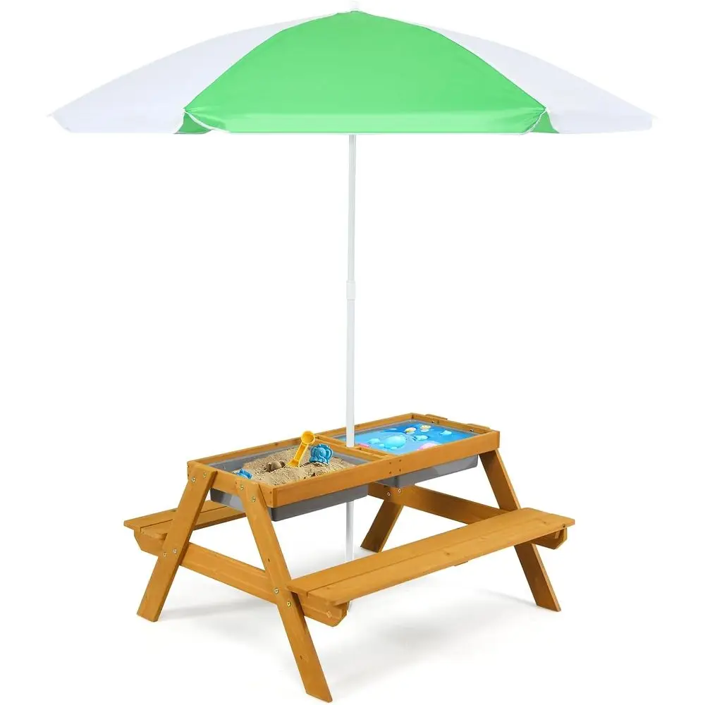 Mesa de Picnic Infantil 3 en 1 - Kids Outdoor Umbrella reseña y precio