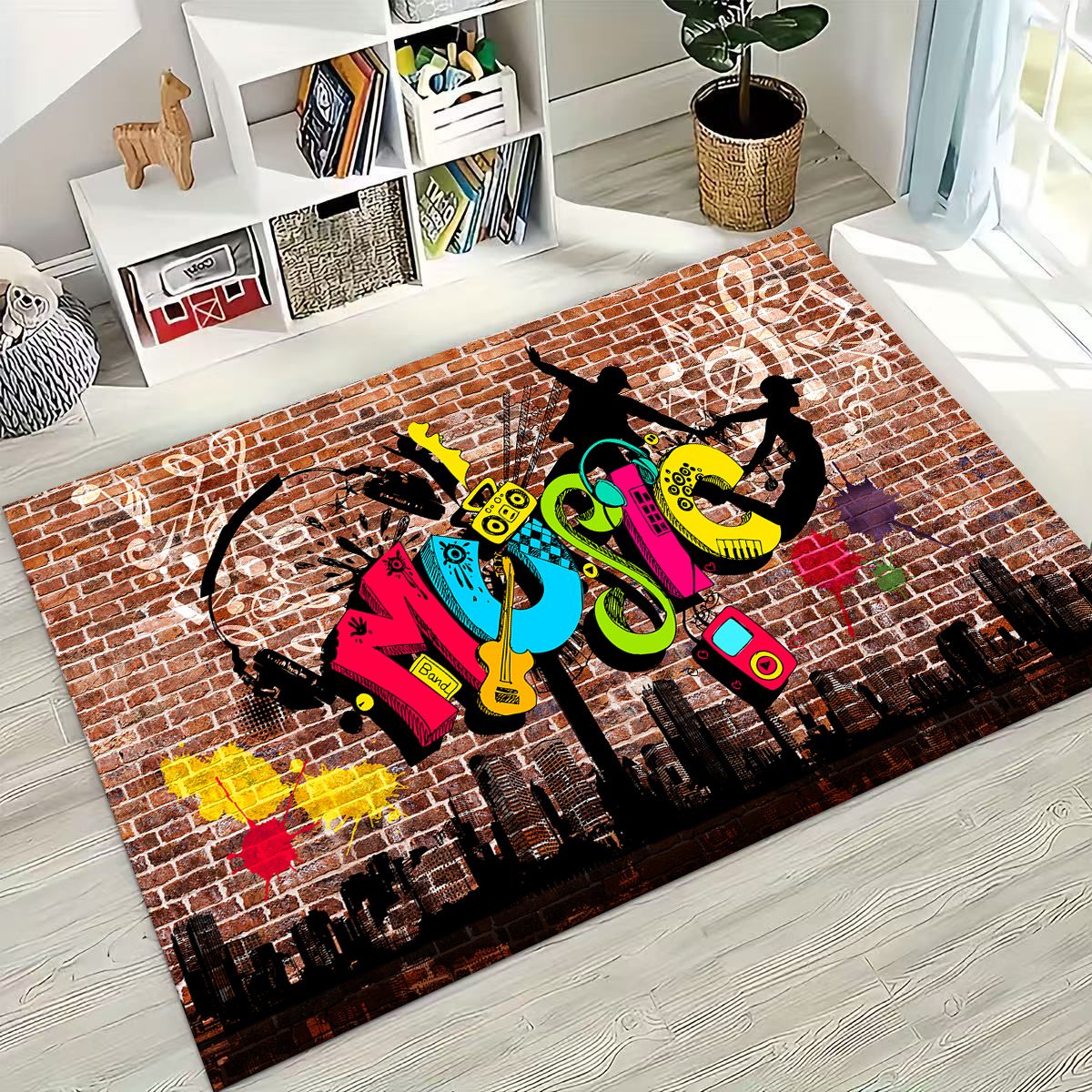Alfombra de dibujos animados c - Kids Outdoor Instruments reseña y precio