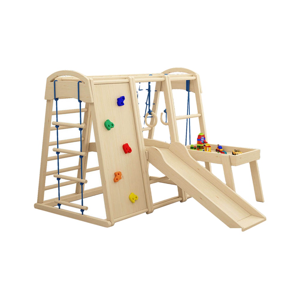 Gimnasio de Escalada Montessor - Kids Outdoor Wooden Climbing Frame reseña y precio