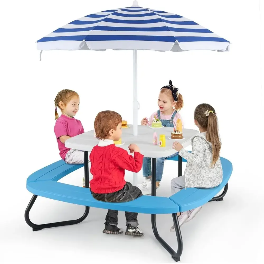 Mesa de Picnic para 8 Personas - Kids Outdoor Umbrella reseña y precio