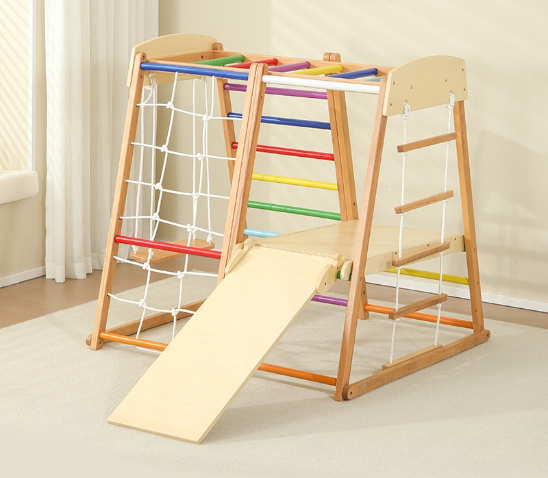 Gimnasio de escalada Montessor - Kids Outdoor Wooden Climbing Frame reseña y precio