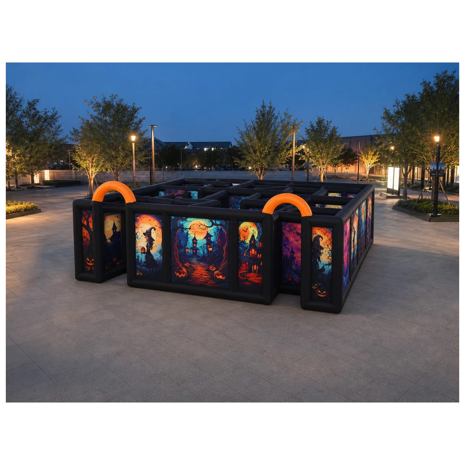 Gran laberinto inflable de Hal - Kids Outdoor Venues reseña y precio