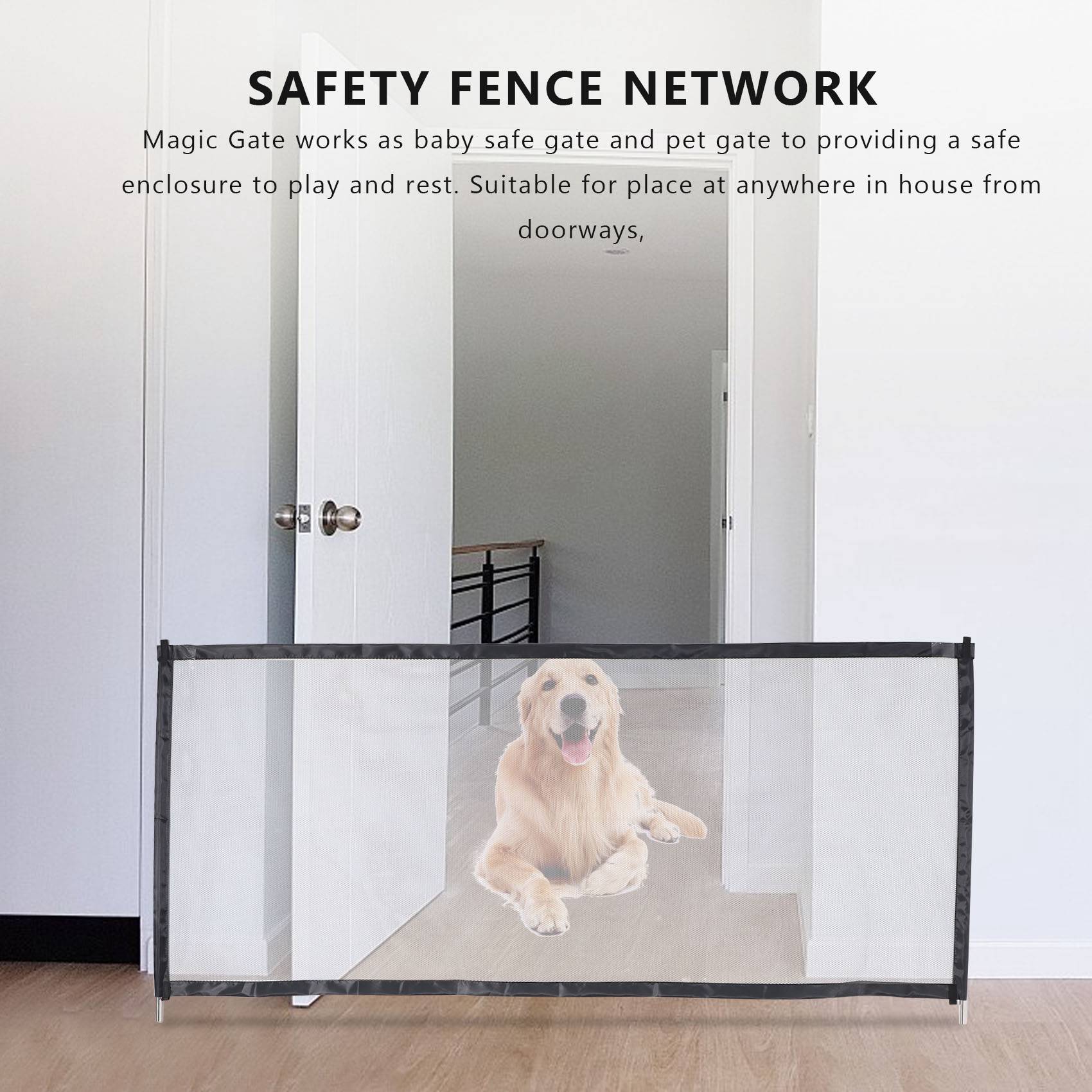 AINY-Puerta mágica, malla pleg - Kids Outdoor Fence reseña y precio