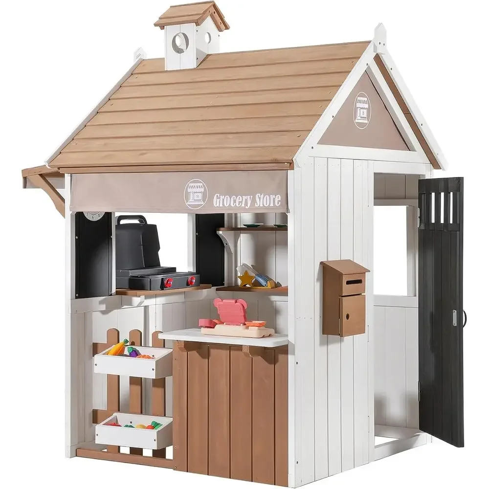 Casa de juegos para niños 2 en - Kids Outdoor Chalkboard reseña y precio