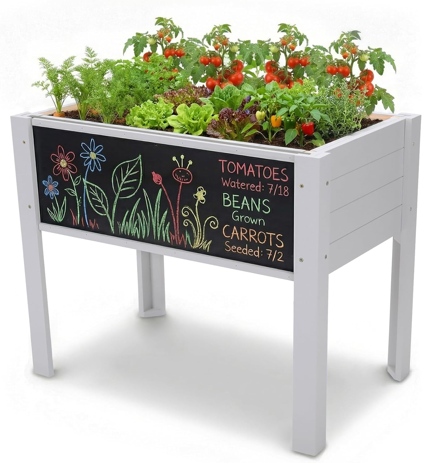 Jardinera elevada de madera pa - Kids Outdoor Chalkboard reseña y precio