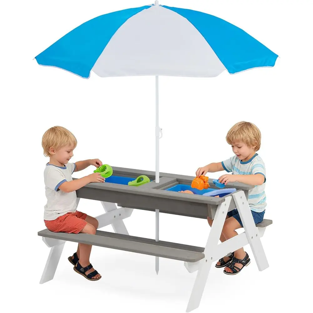 Mesa de Picnic Convertible 3 e - Kids Outdoor Umbrella reseña y precio