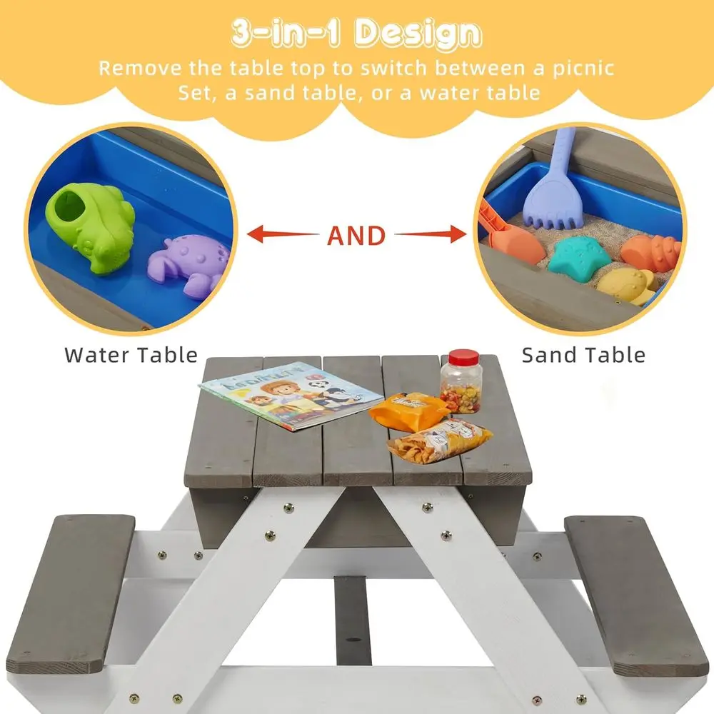 Mesa de Picnic Convertible 3 e - Kids Outdoor Umbrella reseña y precio
