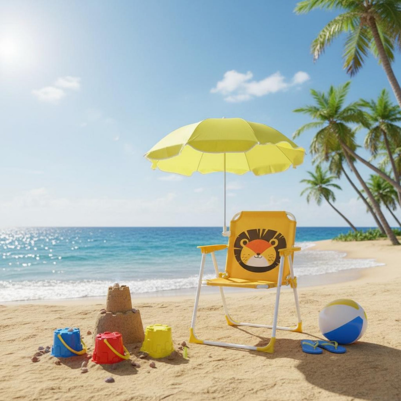 Silla de Playa para Niños con  - Kids Outdoor Umbrella reseña y precio
