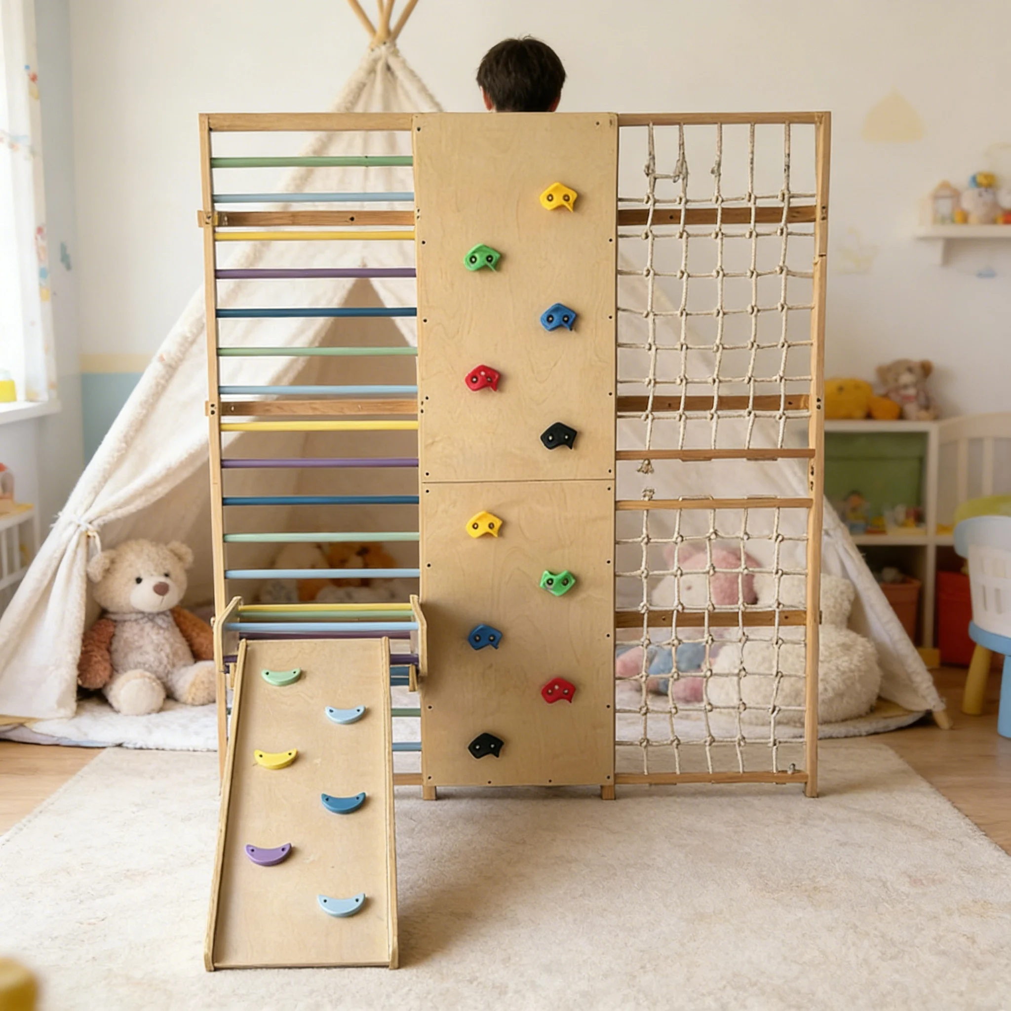 2026 Estructura de Escalada Pr - Kids Outdoor Wooden Climbing Frame reseña y precio