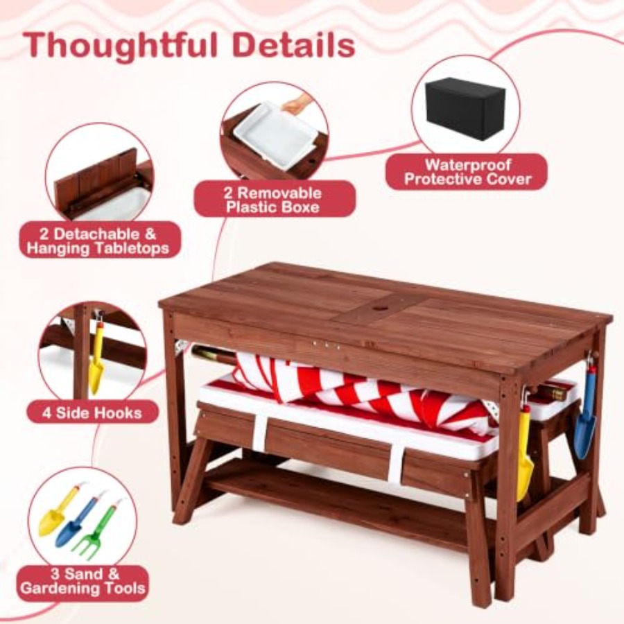 Mesa de picnic infantil para e - Kids Outdoor Umbrella reseña y precio