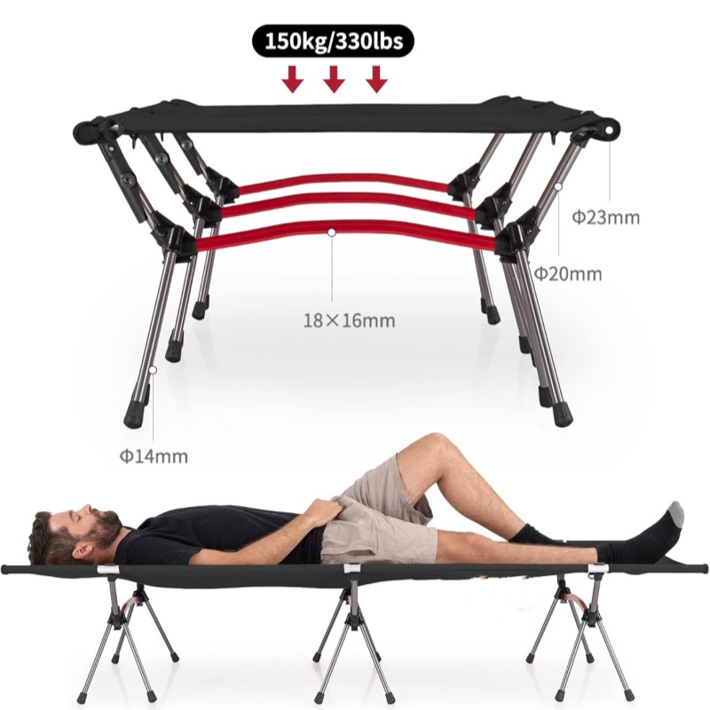 Cama Plegable para Acampar al  - Kids Outdoor Daybed reseña y precio