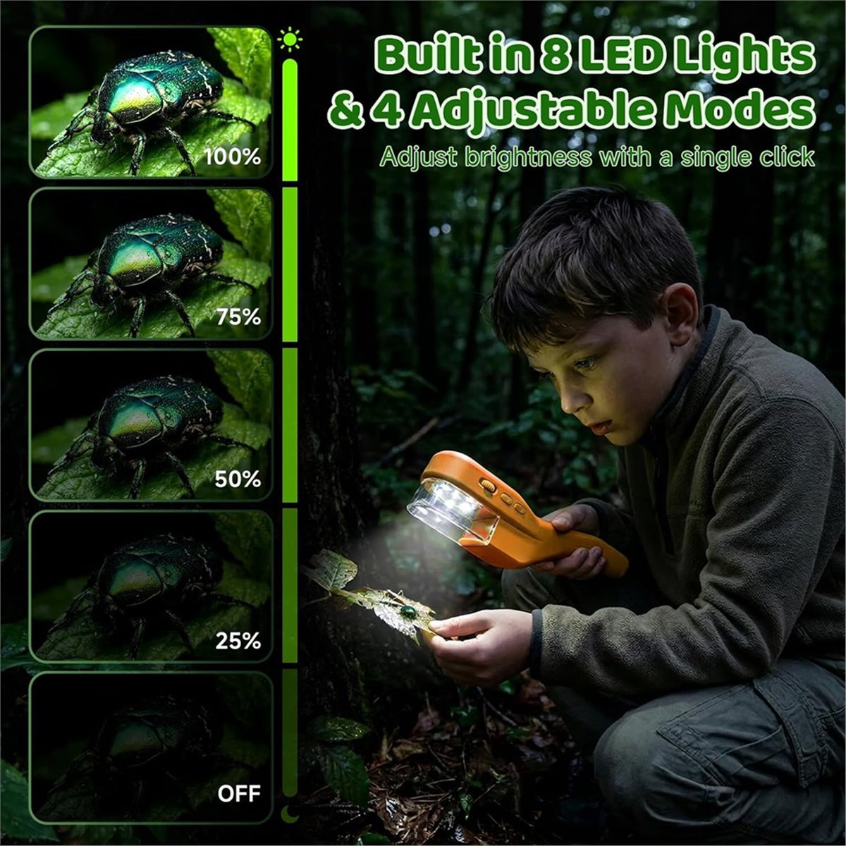 Microscopio de Mano 500X para  - Kids Outdoor Microscope reseña y precio