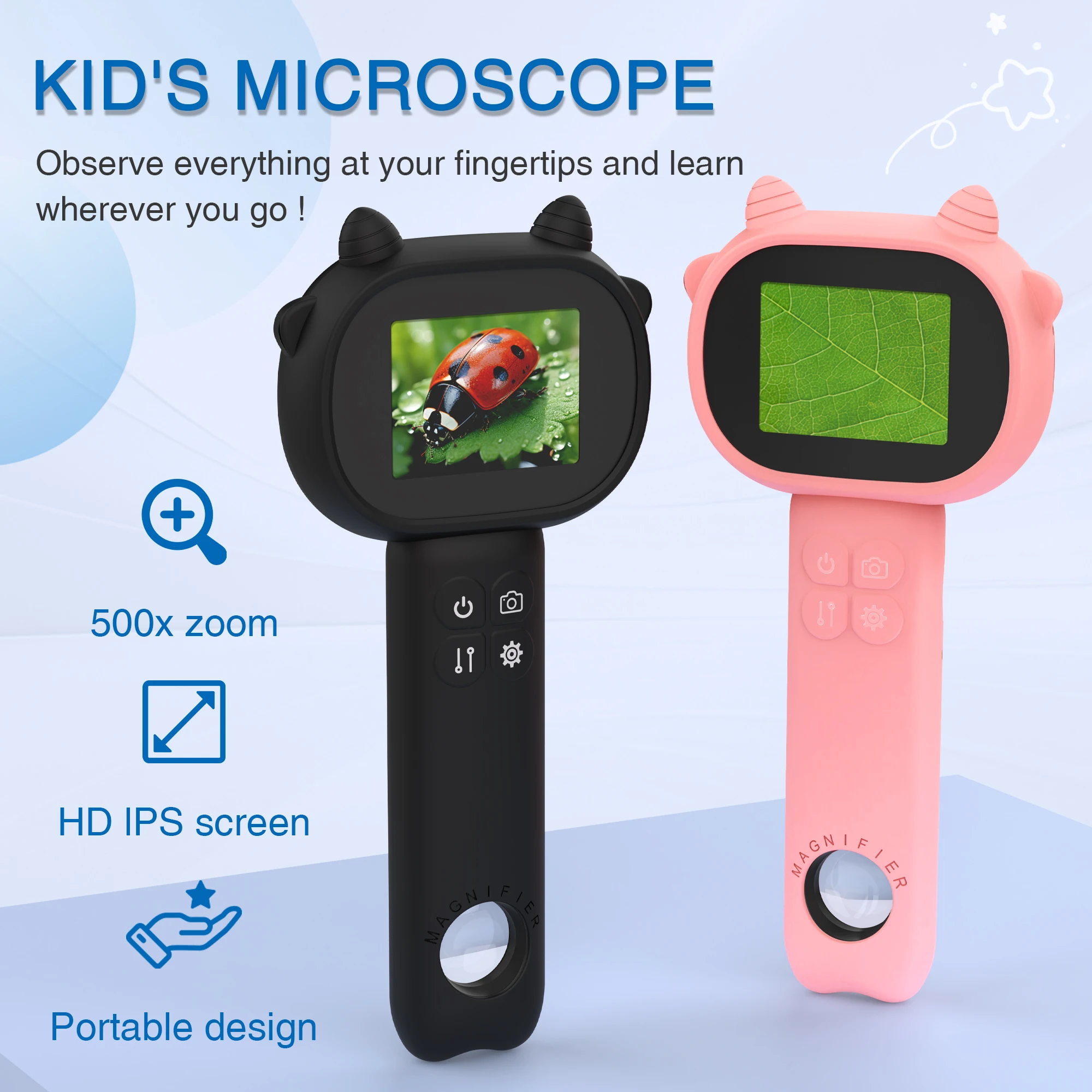Microscopio Digital Portátil 5 - Kids Outdoor Microscope reseña y precio