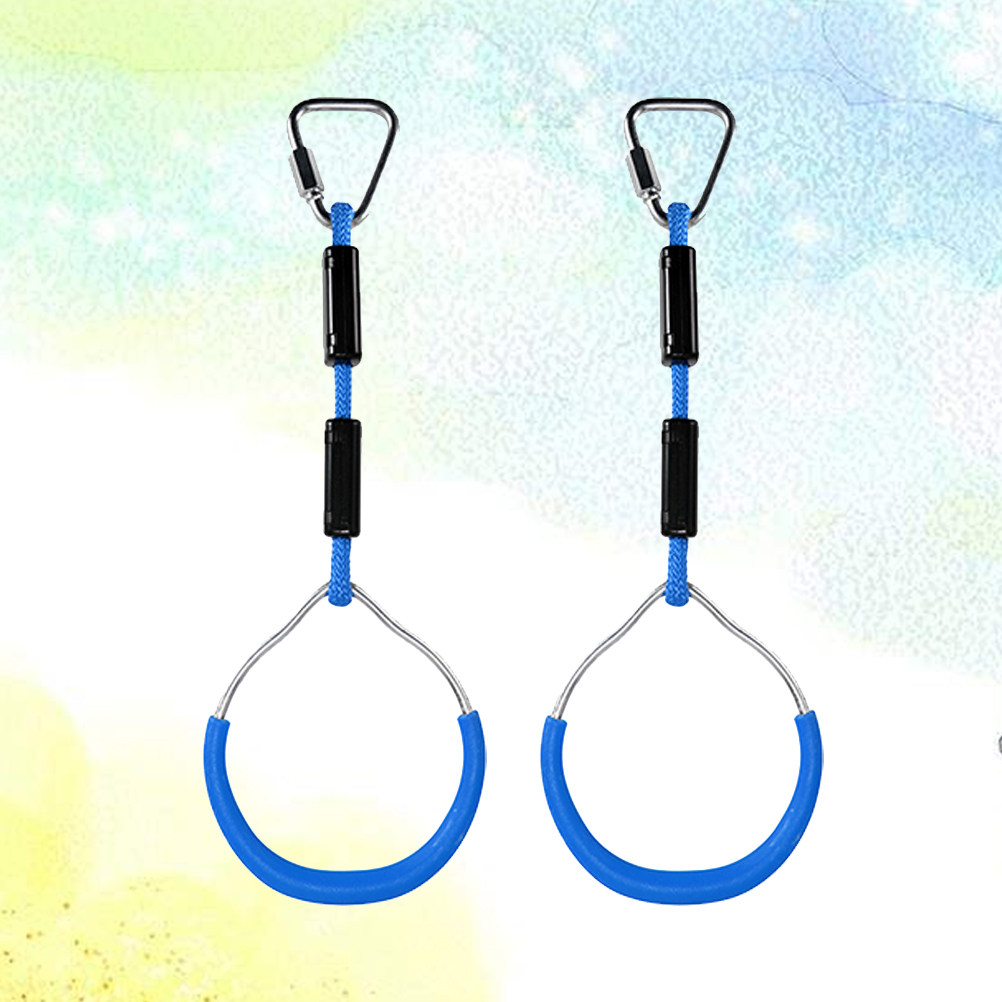2 Anillos de Gimnasia Azules,  - Kids Outdoor Ninja Course reseña y precio