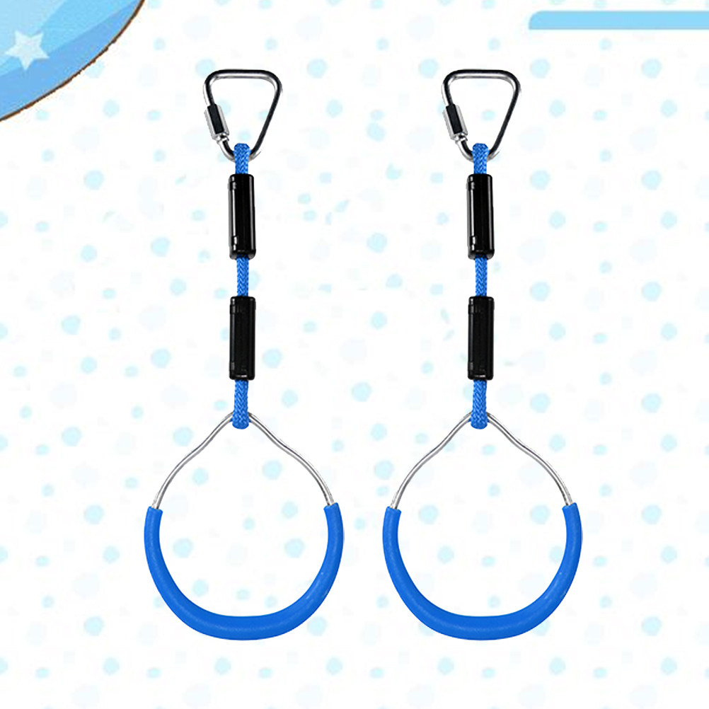 2 Anillos de Gimnasia Azules,  - Kids Outdoor Ninja Course reseña y precio