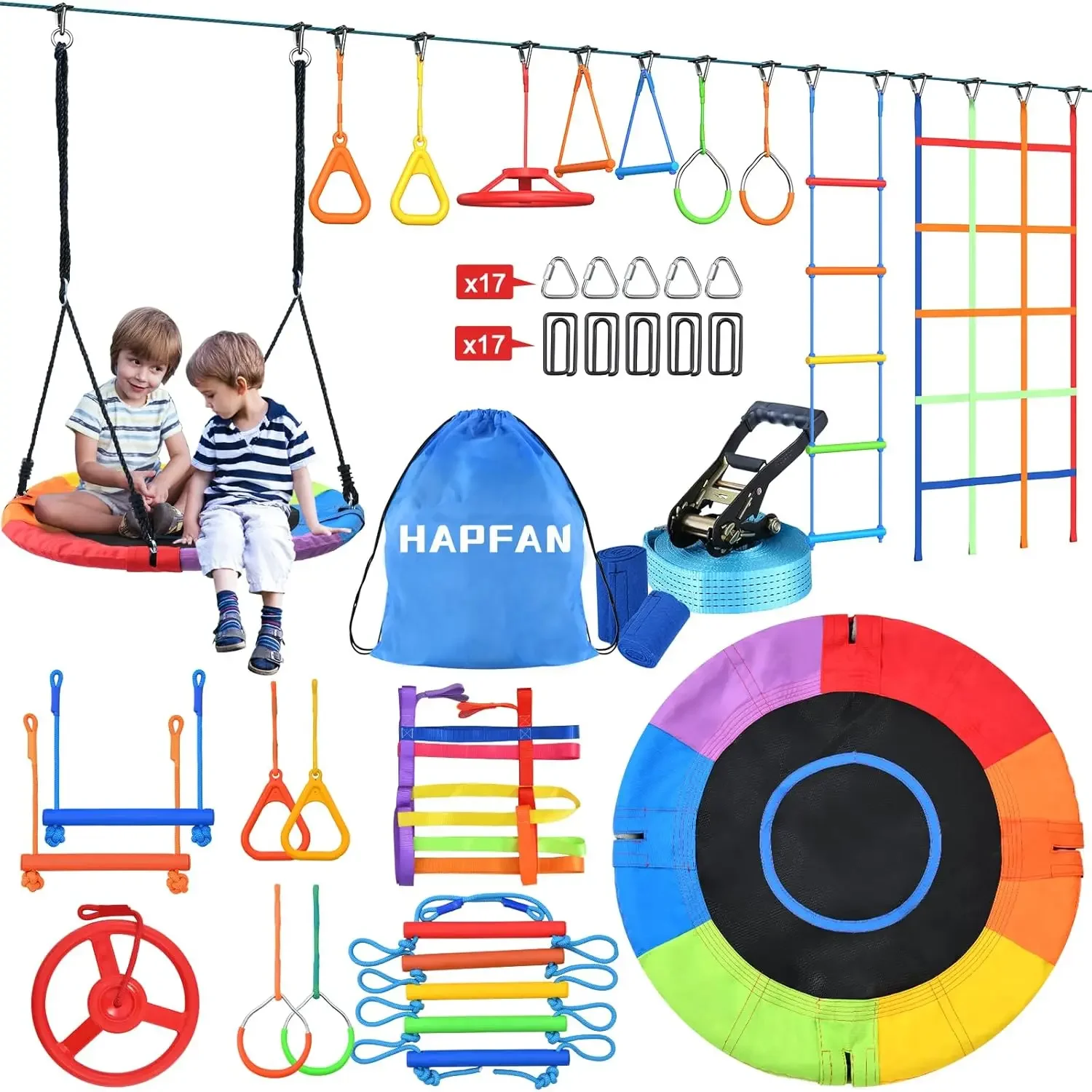 Precio de oferta: Set de obstá - Kids Outdoor Ninja Course reseña y precio
