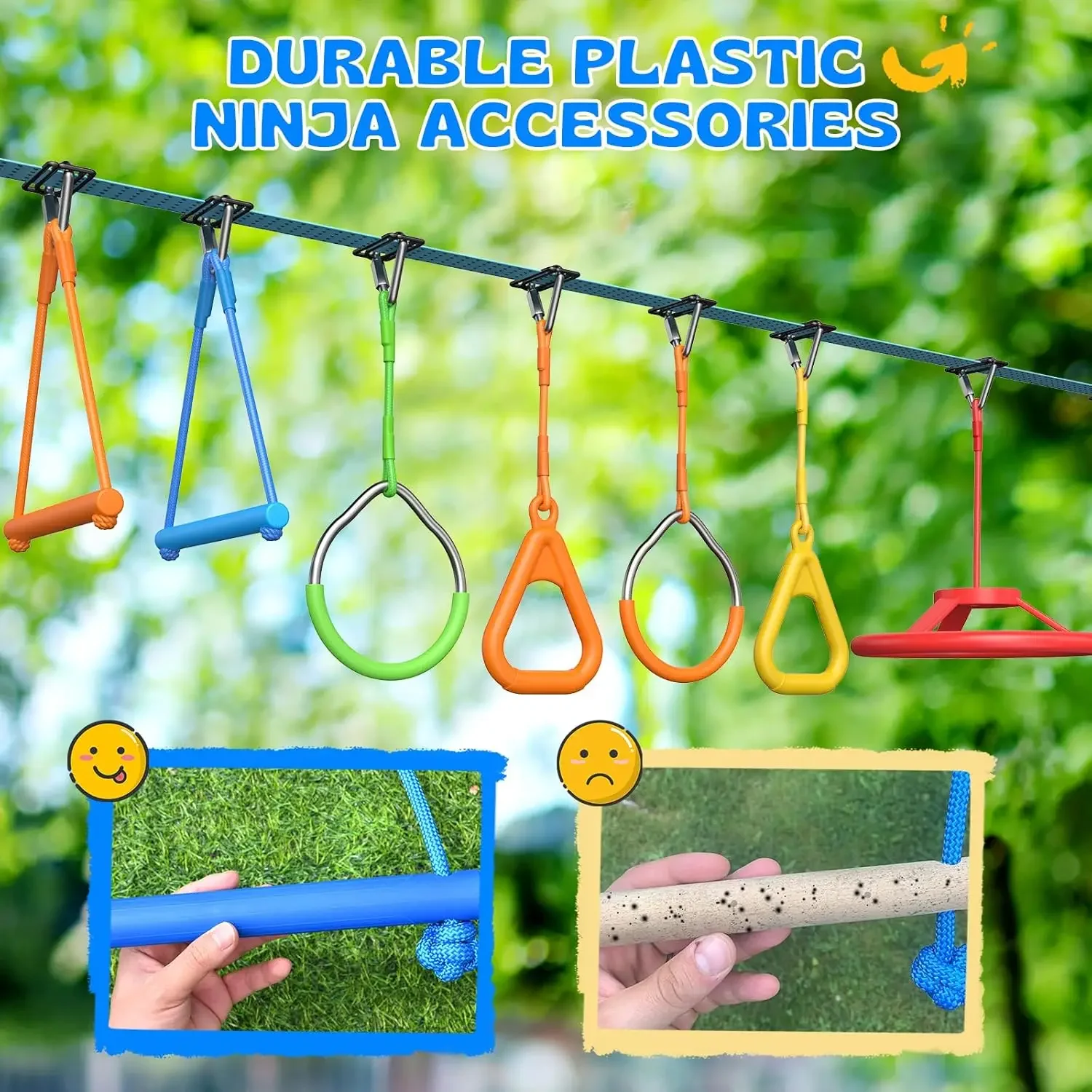 Precio de oferta: Set de obstá - Kids Outdoor Ninja Course reseña y precio